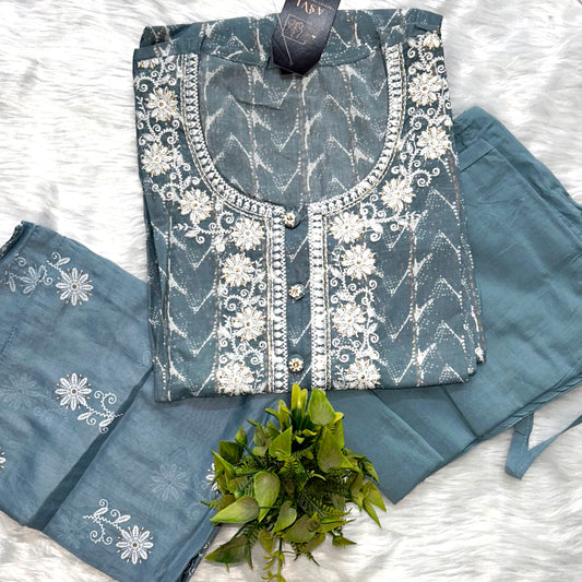 FLORAL INDOLADY TRADITIONAL SUIT SET