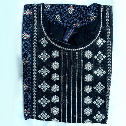 CLASSIC CHARCOAL ARTISAN KURTHI