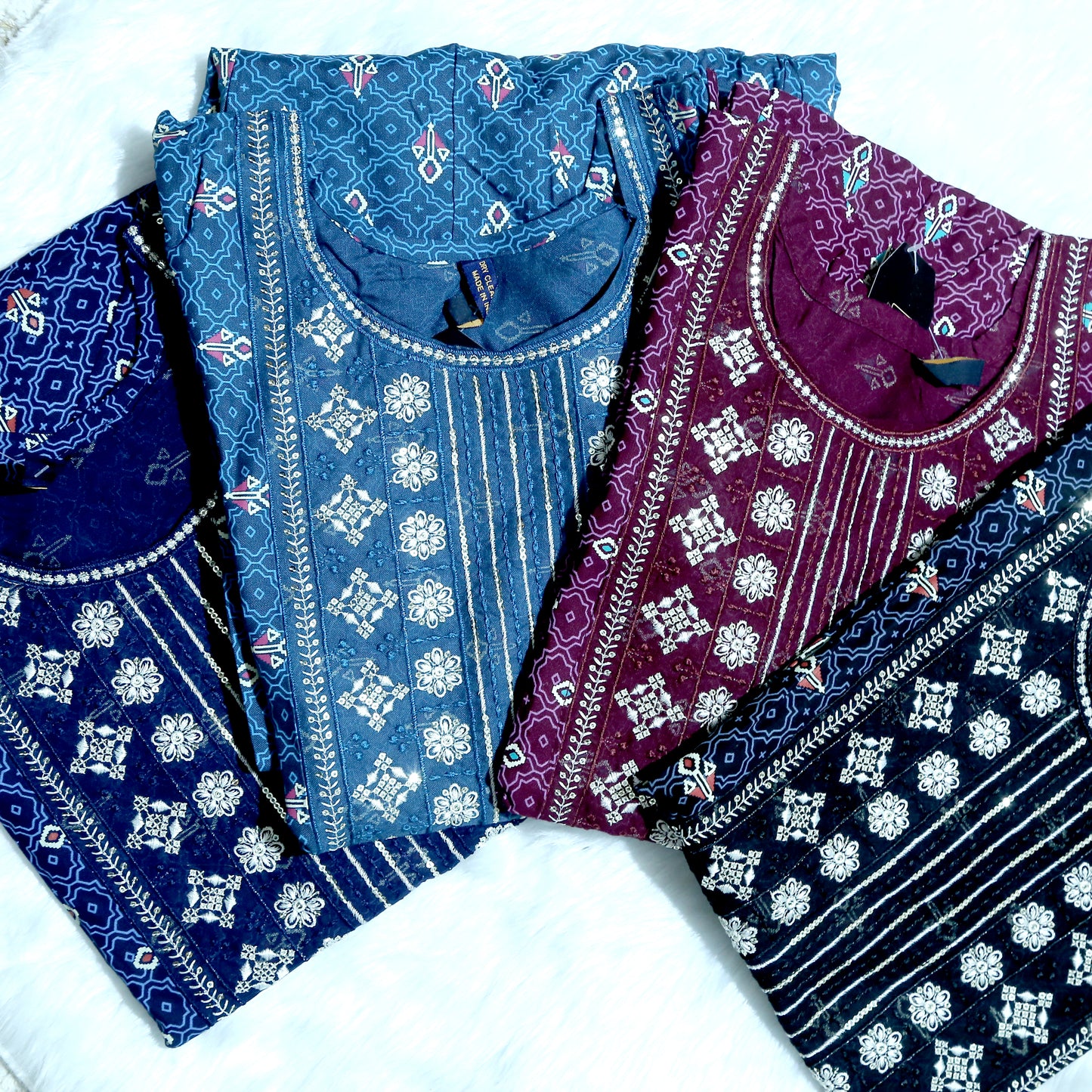 Sapphire Bloom Ethnic Wear Kurthi