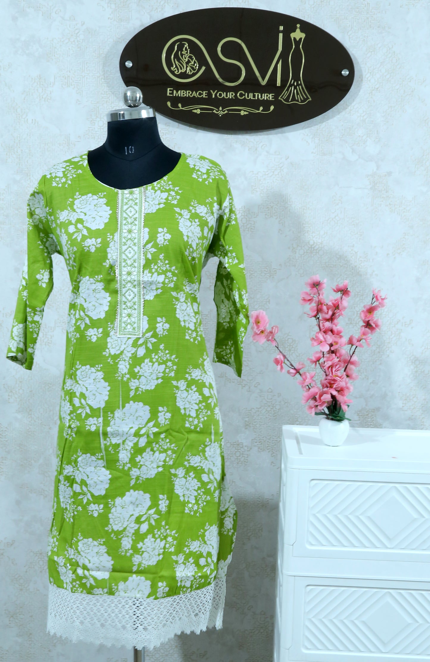 FLORAL PRINT INDIAN STRAIGHT SUIT SET