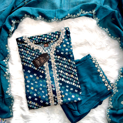 DESIGNER COTTON BANDINI KURTHI – PREMIUM HANDCRAFTED