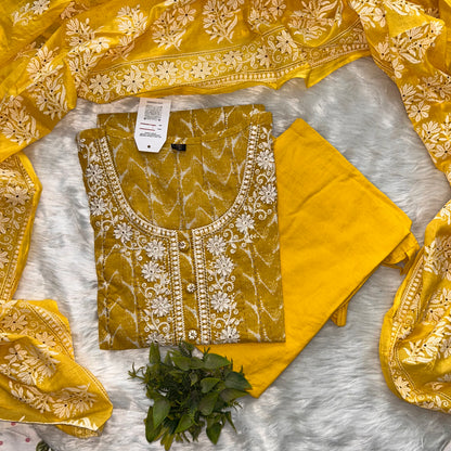 FLORAL INDOLADY STRAIGHT SUIT SETS