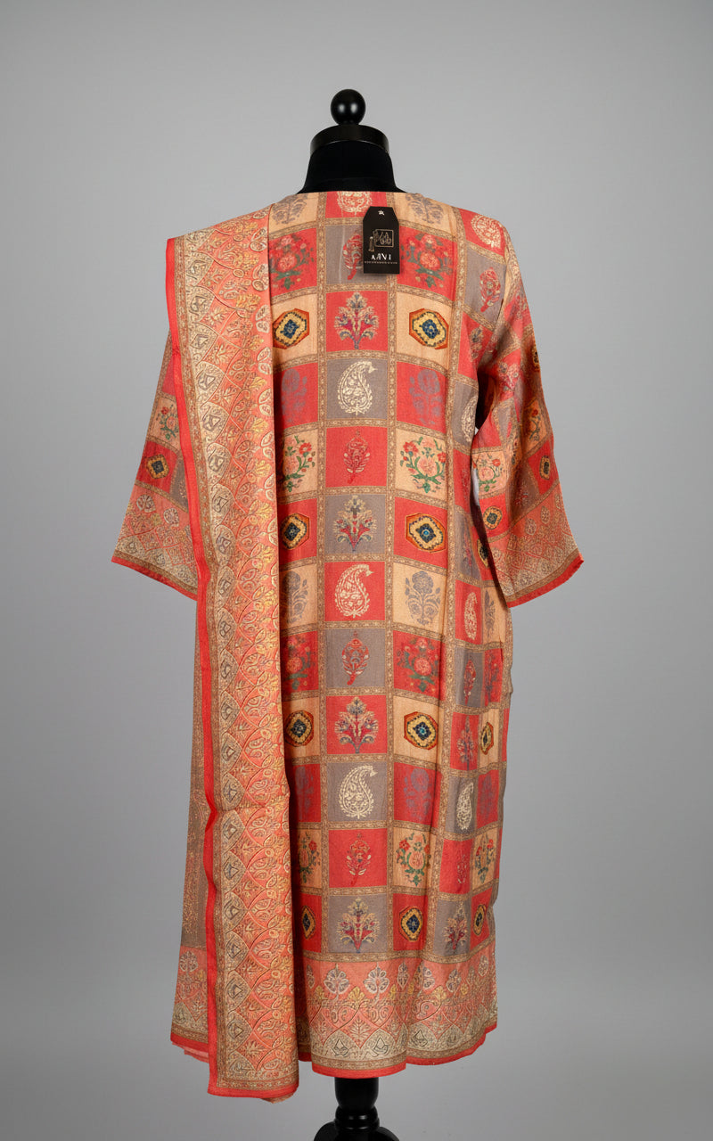 PREMIUM PURE MUSLIN FESTIVE SUIT SET WITH HANDCRAFTED DETAILING