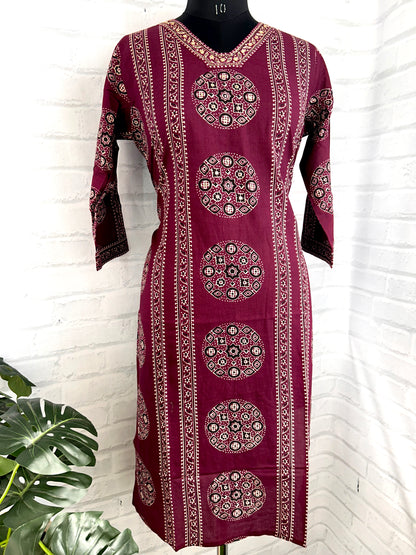 PREMIUM COTTON EMBROIDERY WORK SUIT SET – HANDCRAFTED STRAIGHT FIT ETHNIC WEAR