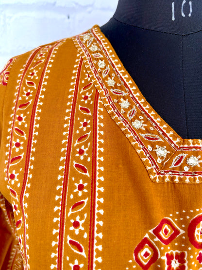 PREMIUM COTTON EMBROIDERY WORK SUIT SET – HANDCRAFTED STRAIGHT FIT ETHNIC WEAR