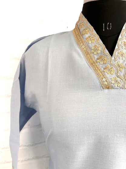 HANDCRAFTED COTTON BLEND PREMIUMETHNIC SUIT SET