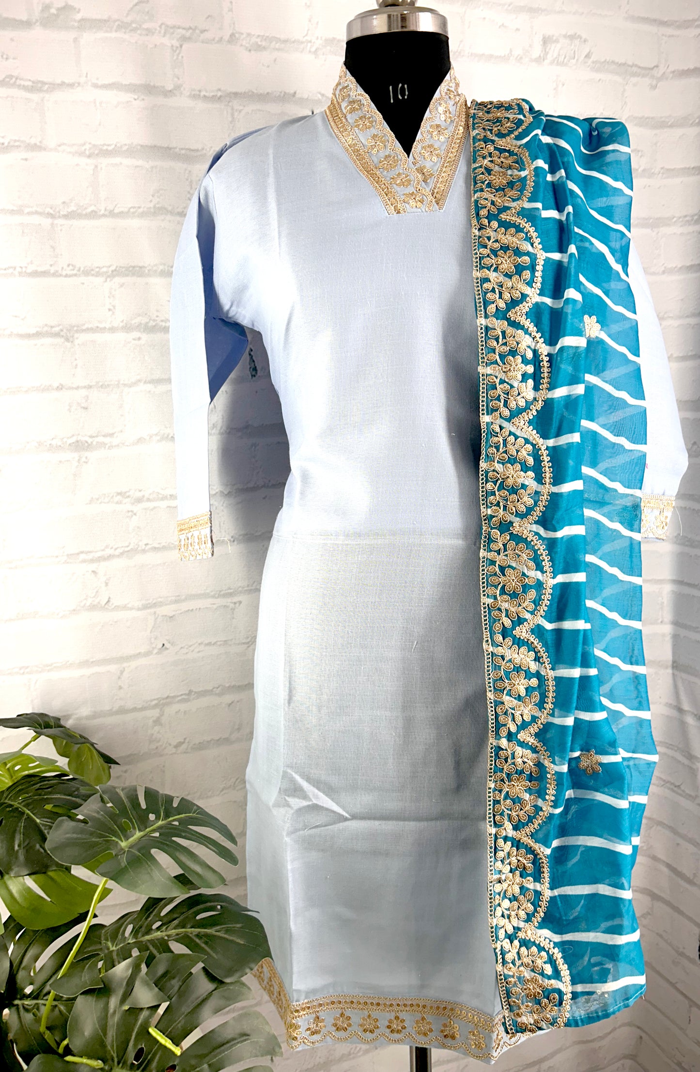HANDCRAFTED COTTON BLEND PREMIUMETHNIC SUIT SET