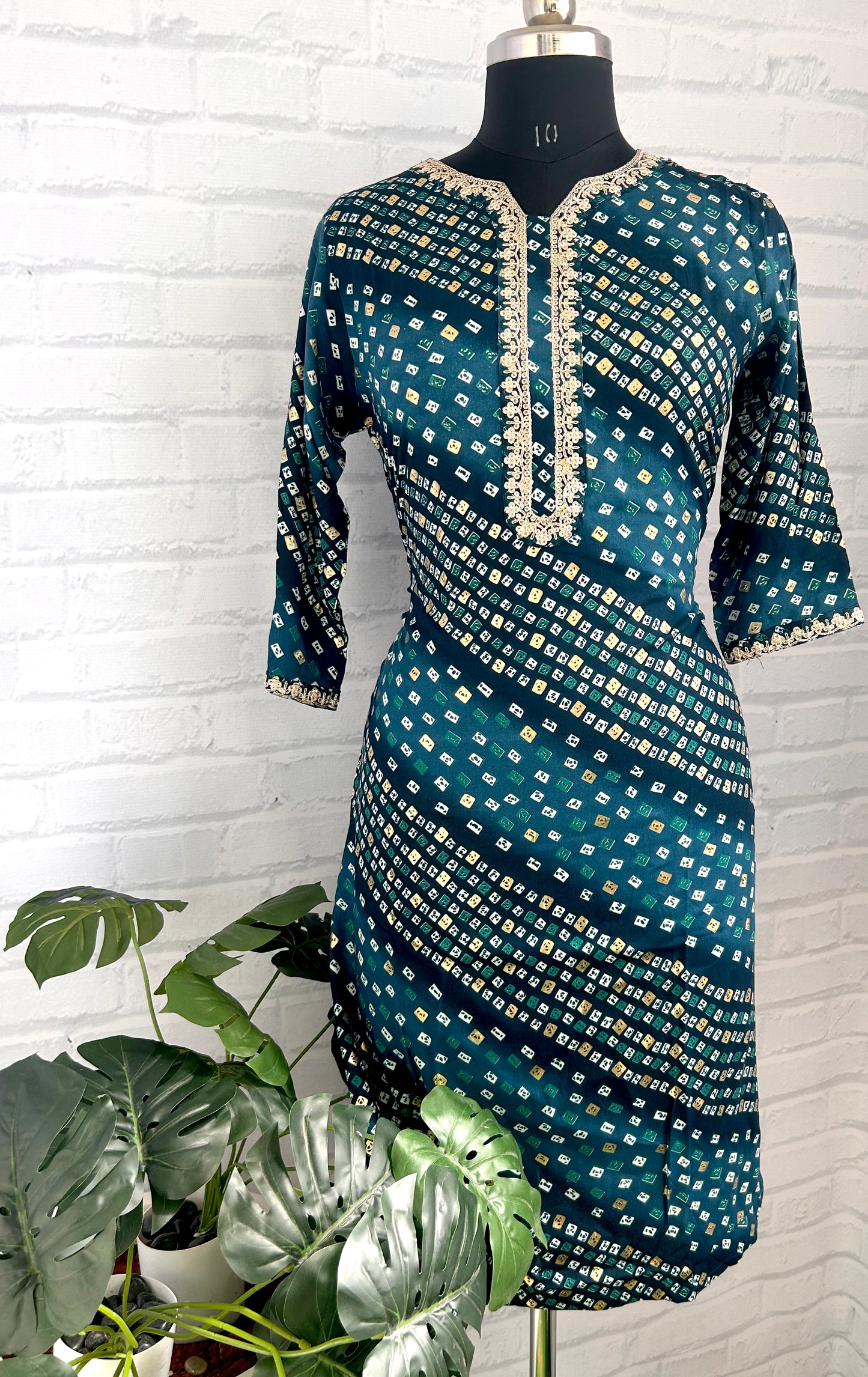 DESIGNER COTTON BANDINI KURTHI – PREMIUM HANDCRAFTED