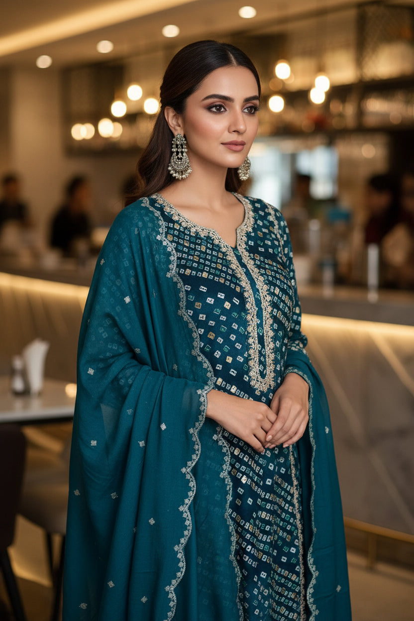 DESIGNER COTTON BANDINI KURTHI – PREMIUM HANDCRAFTED