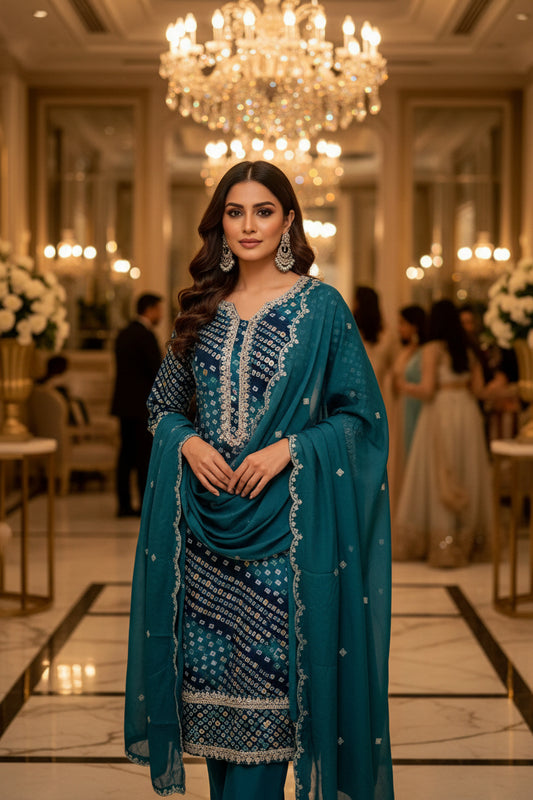 DESIGNER COTTON BANDINI KURTHI – PREMIUM HANDCRAFTED