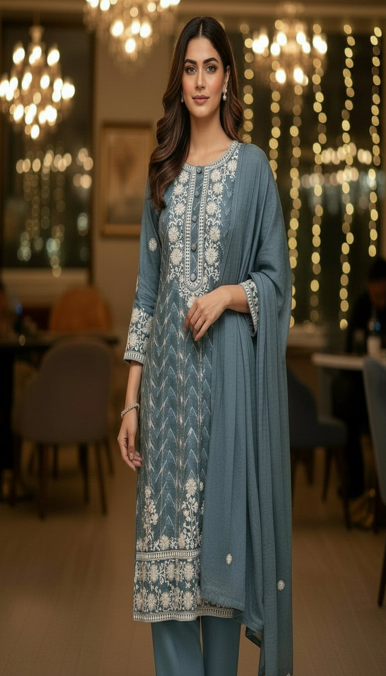 FLORAL INDOLADY STRAIGHT SUIT SETS